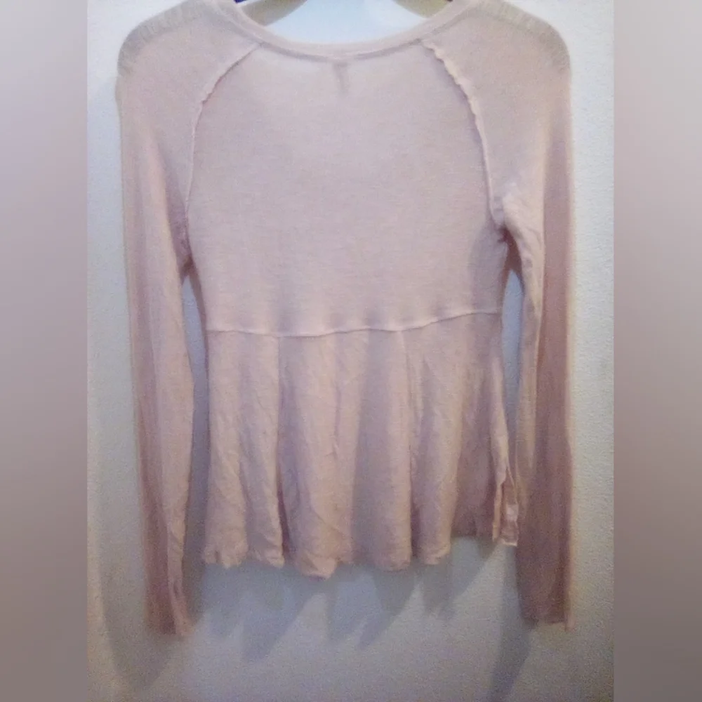 Free People Intimately Super Scoop Long Sleeve Top Size XS Boho Feminine - Picture 10 of 14